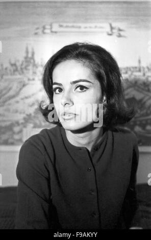 Fictitious character Madeleine Wunderlich in München, Deutschland 1960er Jahre. Schauspielerin Madeleine Wunderlich in München, Deutschland 1960. 24 x 36 swNeg 222 Stockfoto