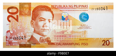 Philippinischer Peso Banknoten 20 Stockfoto