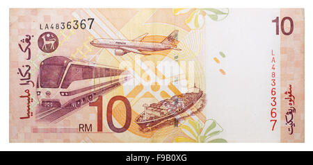 10 malaysischer ringgit Stockfoto