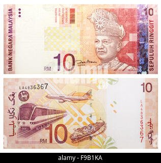 10 malaysischer ringgit Stockfoto