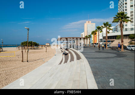 Israel, Tel Aviv, neue Tayelet - promenade Stockfoto