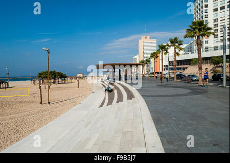 Israel, Tel Aviv, neue Tayelet - promenade Stockfoto