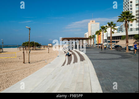 Israel, Tel Aviv, neue Tayelet - promenade Stockfoto