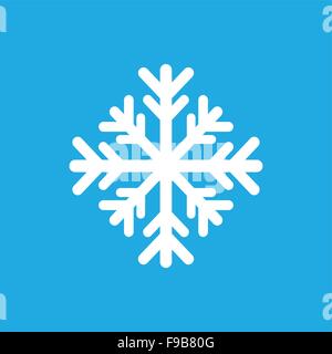 flache Symbol auf stilvollen Hintergrund Winter Schneeflocke Stock Vektor