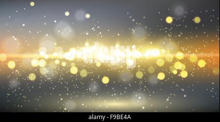 Blaulicht und unscharfer Halation gefärbt auf dunklem Hintergrund Stock Vektor