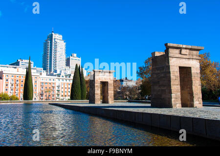 Templo de Debod, Madrid, Spanien Stockfoto