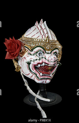 Khon-Maske in traditioneller Thai Tanz-Performance verwendet. S. E. Asien Thailand Stockfoto