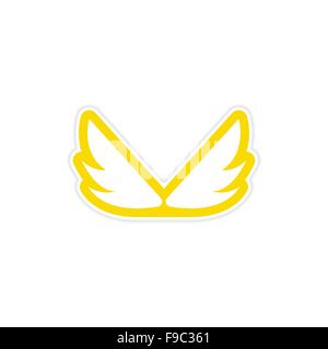 Aufkleber Eagle Wings logo Stock Vektor