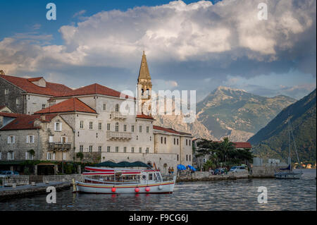 Perast historische Stadt in Montenegro Stockfoto