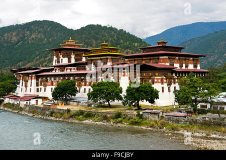 Kloster und Festung Punakha Dzong, Punakah, Bhutan Stockfoto