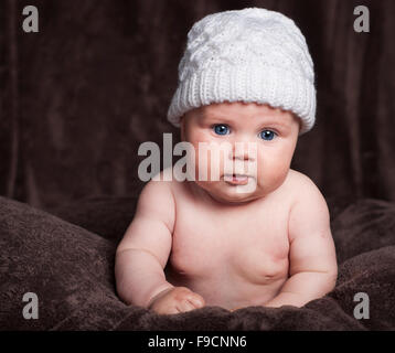 Drei Monate altes Baby hat viel Spaß gemacht. Stockfoto