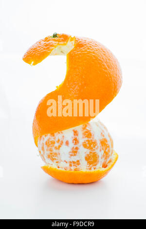 Geschälte Mandarine Stockfoto