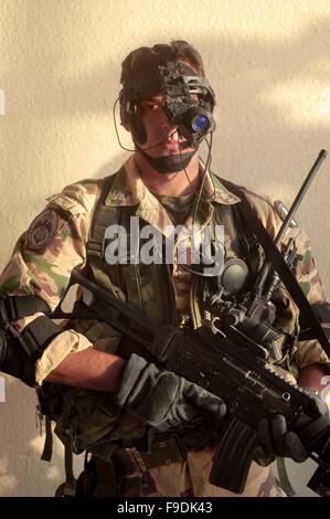 Italienische militärische Intervention im Irak (10/2004), 185.. RGT. Fallschirmspringer RAO (Ziel Aufklärungs- und Erwerb), zerstreute Brigade Folgore Stockfoto