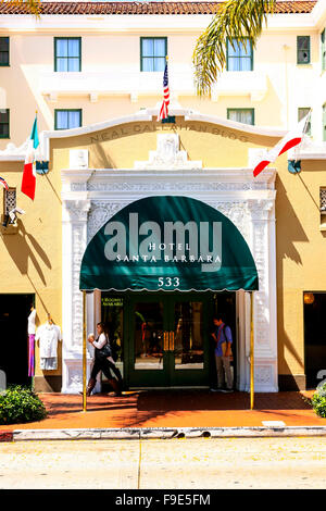 Hotel Santa Barbara auf State Street in der Innenstadt von Santa Barbara, Kalifornien Stockfoto