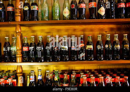 Im Inneren der Biedenharn Coca-Cola Museum Geschichte Erinnerungsstücke im historischen Viertel von Vicksburg, MS Stockfoto