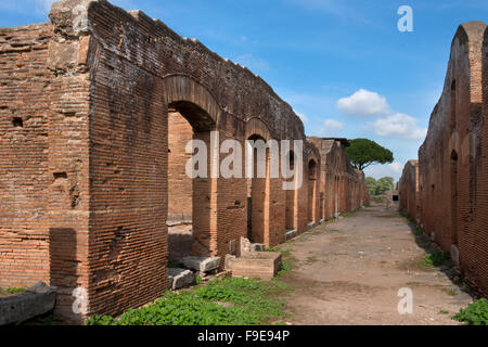 Alten römischen Hafen von Ostia, in der Nähe von Rom, Italien, Europa Stockfoto