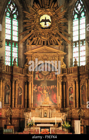 Frankreich Provence Avignon Église St-Pierre Kirchenraum Stockfoto