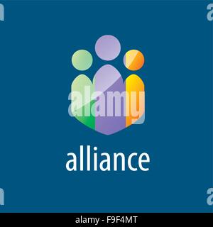 Menschlichen Allianz logo Stock Vektor