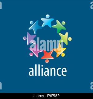 Menschlichen Allianz logo Stock Vektor