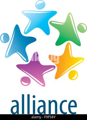 Menschlichen Allianz logo Stock Vektor