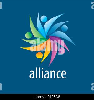 Menschlichen Allianz logo Stock Vektor
