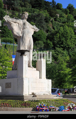 Frankreich Rhône-Alpes Isère Vienne Kriegerdenkmal Stockfoto