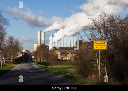 Braunkohlekraftwerk Stockfoto