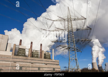 Braunkohlekraftwerk Stockfoto