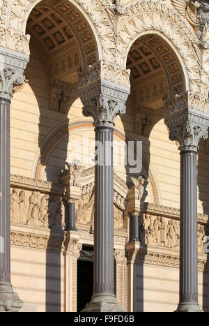 Frankreich Rhône-Alpes Lyon Notre-Dame de Fourvière, Basilika, Stockfoto