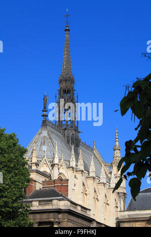 Frankreich Paris Ile De La Cité Sainte Chapelle Stockfoto