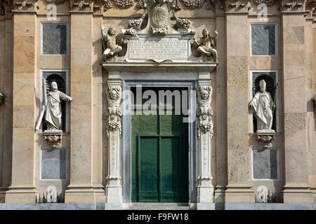 Jesus Church, Chiesa del Gesù oder Chiesa del Gesù e dei Santi Ambrogio e Andrea, Piazza Matteotti, Stadt Genua, Ligurien, Italien. Stockfoto