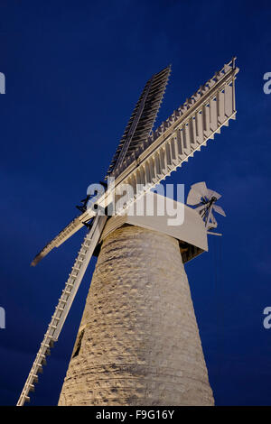 Die Montefiore Windmühle in Yemin Moshe die erste jüdische Viertel außerhalb der Mauern der Altstadt von Jerusalem Israel gebaut Stockfoto