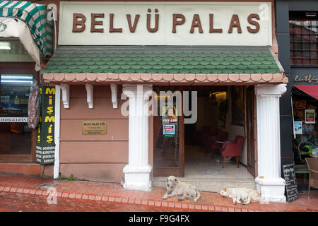 Türkei, Westliche Schwarzmeerküste, Amasra, Hotel Belvü Palas Stockfoto