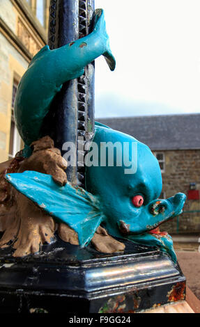 Fisch-Statue außerhalb Lerwick Rathaus Shetland-Inseln Schottland, Vereinigtes Königreich Stockfoto