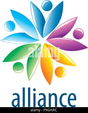 Menschlichen Allianz logo Stock Vektor