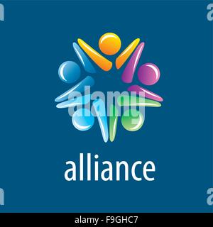 Menschlichen Allianz logo Stock Vektor