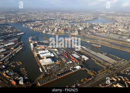 Kleiner Grasbrook, Hafen Hamburg, Hamburg, Deutschland Stockfoto