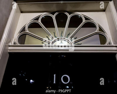 Ein Blick vom innerhalb Nr. 10 Downing Street Stockfoto