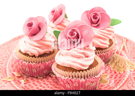 Vintage Muffins eine antike Schale. Stockfoto