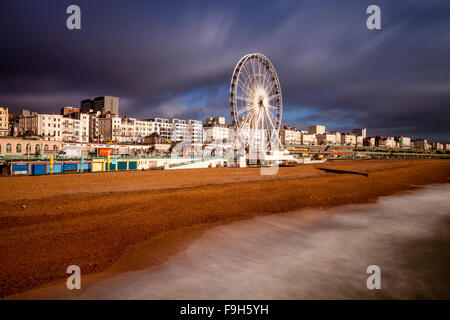 Die Strandpromenade, Brighton, Sussex, UK Stockfoto