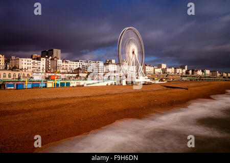 Die Strandpromenade, Brighton, Sussex, UK Stockfoto