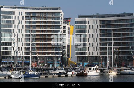 Belfast Hafen Marina Stockfoto