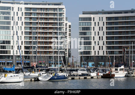 Belfast Hafen Marina Stockfoto