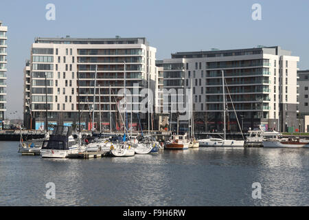 Belfast Hafen Marina Stockfoto