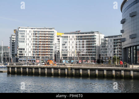 Belfast Hafen Marina Stockfoto