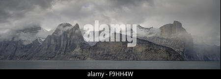 SAMFORD FJORD NORDOST FJORDE BAFFIN ISLAND KANADA Stockfoto