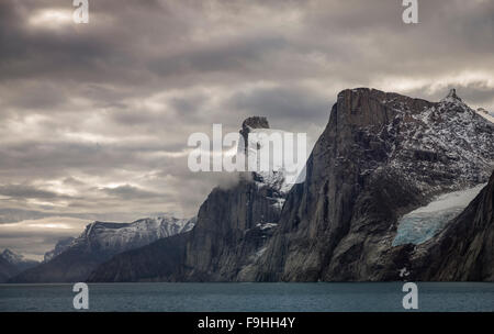 SAMFORD FJORD NORDOST FJORDE BAFFIN ISLAND KANADA Stockfoto