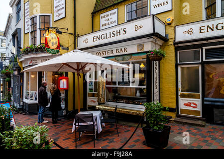 Englisch Fischrestaurant, Gassen, Brighton, Sussex, UK Stockfoto