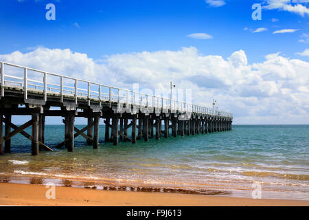 Hervey Bay Jetty Stockfoto