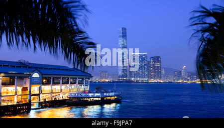 Der berühmten Star Ferry, Victoria Harbour, Hong Kong, China. Stockfoto